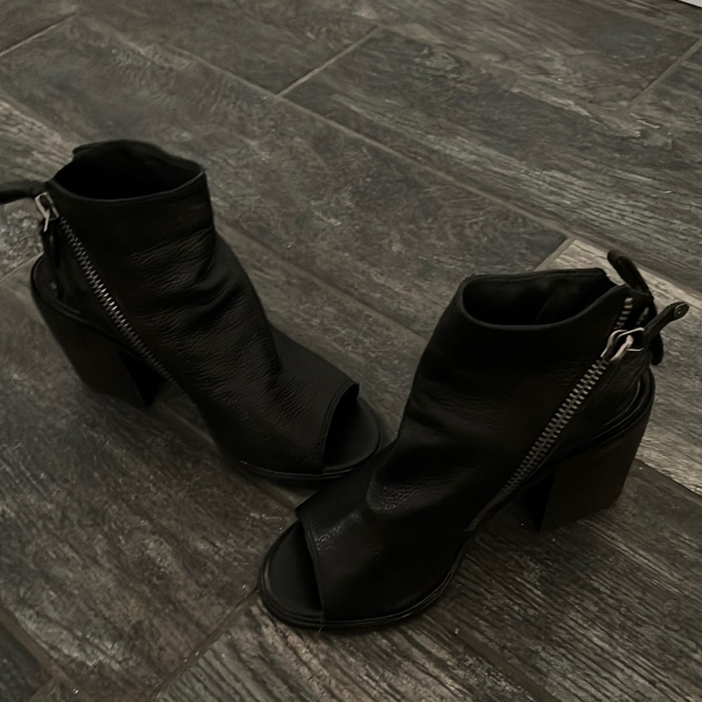 Dolce vita peep-toe bootie.